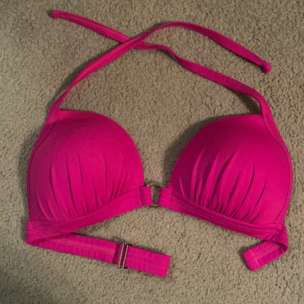 Hot pink bikini top